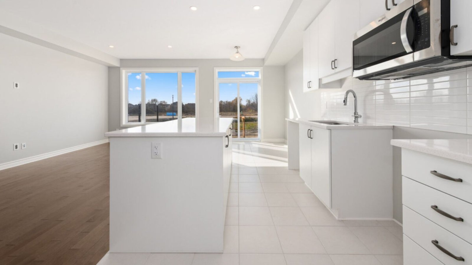 kitchen in living room